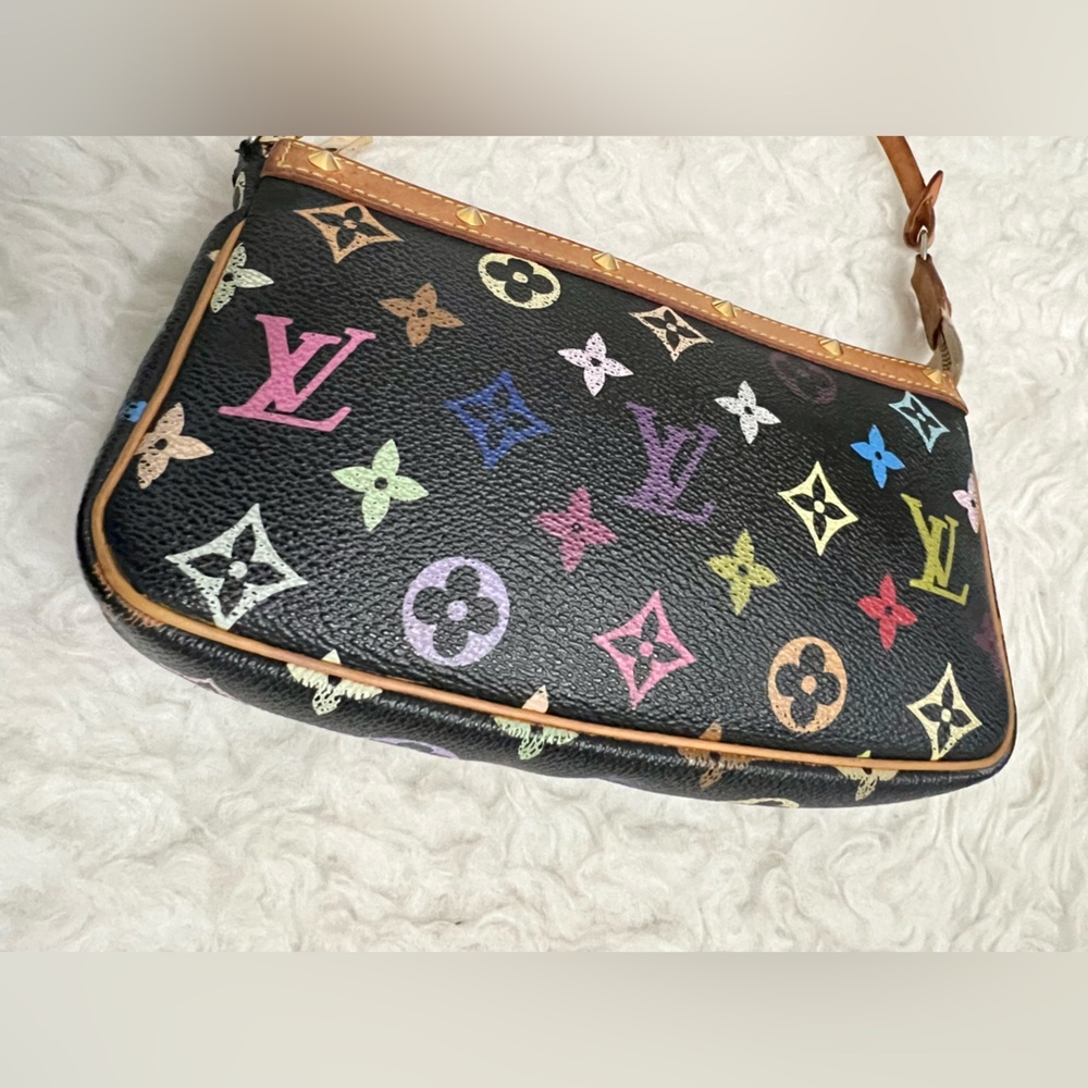 Louis Vuitton Black Clutch with Leather Trim - Picture 6 of 12